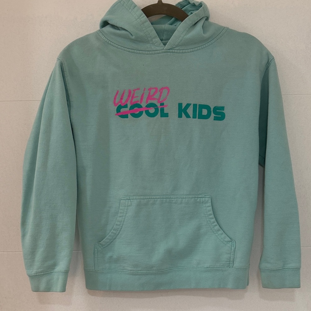 Youth Weird Cool Kids Teal Hoodie